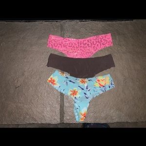 No show thongs size small. Good condition. Worn once or twice. Smoke free home
